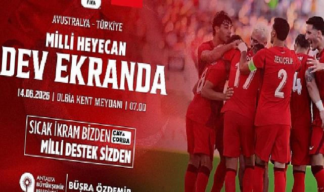 Büyükşehir Ulusal maç heyecanı Olbia Kent Meydanı’nda yaşatacak