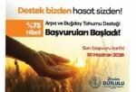 Büyükşehir’den Ziraî Üretime Güç Katacak Takviye Programı