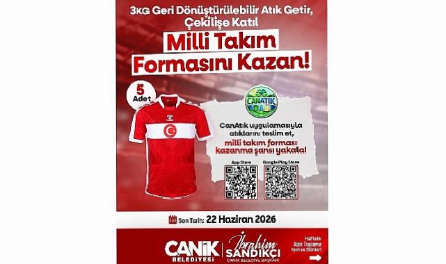Canik Belediyesi Tekrar Alkışları Topladı: Atık Getirene Ulusal Ekip Forması Armağan