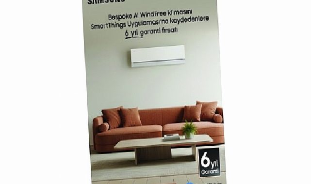 iF Design Award ödüllü Samsung Bespoke AI WindFree Pro klimada 6 yıl garanti ve 6 taksit avantajı