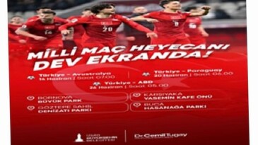 İzmir’de dünya kupası heyecanı dev ekranlarda yaşanacak