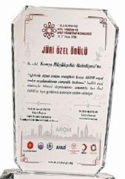 Konya AKOM’a Milletlerarası Kongreden Heyet Özel Mükafatı