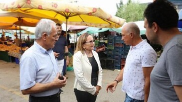 Lider Akın Pazar Esnafı ve Vatandaşlarla Buluştu