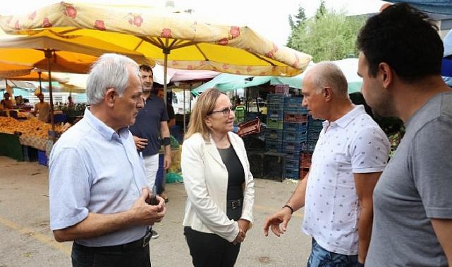 Lider Akın Pazar Esnafı ve Vatandaşlarla Buluştu