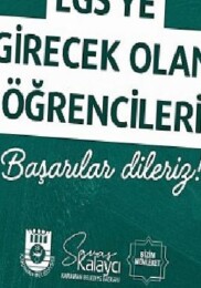 Lider Kalaycı LGS’ye Girecek Öğrencilere Muvaffakiyetler Diledi
