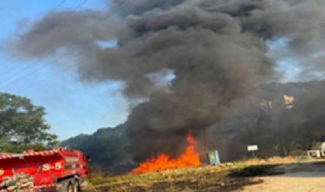 Menemen’de yangına süratli müdahale