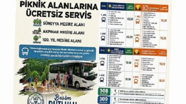 Mesire Alanlarına Fiyatsız Ulaşım Başlıyor