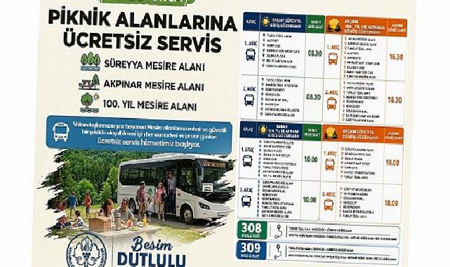 Mesire Alanlarına Fiyatsız Ulaşım Başlıyor