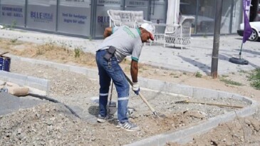Park ve Bahçeler Müdürlüğü’nden İlçe Genelinde Ağır Çalışma