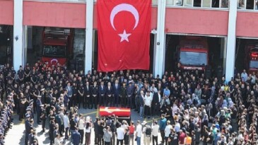 Şehit İtfaiye Erimiz Mehmet İnhisarı Son Seyahatine Uğurlandı
