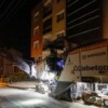 Toros Caddesi’nde gece asfalt mesaisi