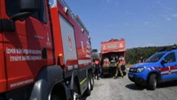 Urla Balıklova’da orman yangını alarmı