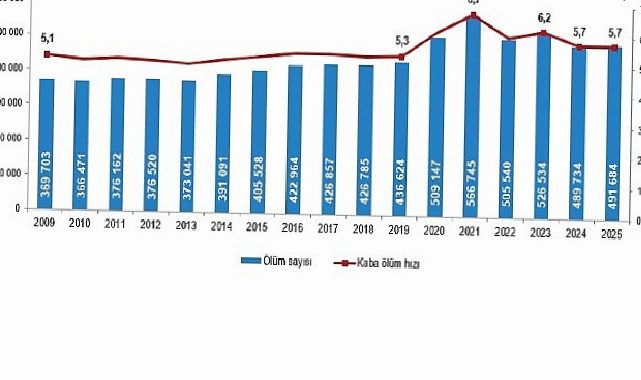 Vefat ve Mevt Sebebi İstatistikleri, 2025