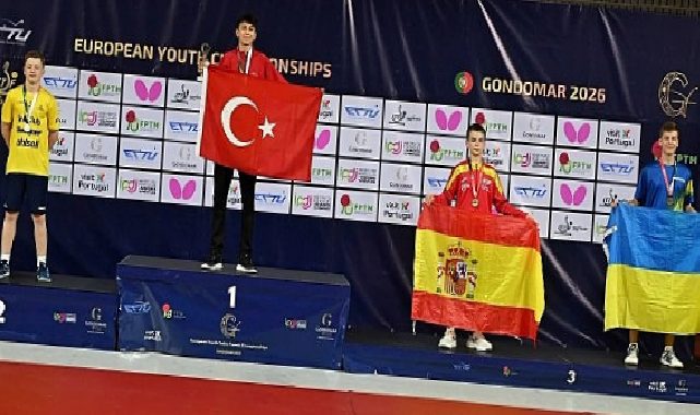 14 Yaşındaki Ulusal Masa Tenisçimiz Görkem Öçal Avrupa Şampiyonu Oldu
