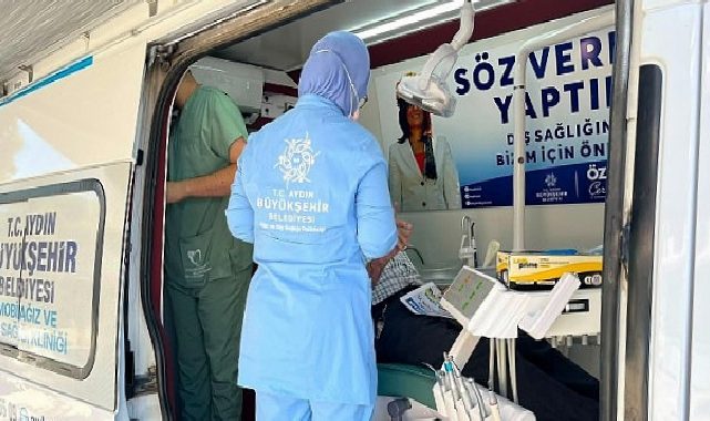 Aydın Büyükşehir Belediyesi Taşınabilir Ağız ve Diş Sıhhati Klinikleri’ne Efeler, Çine ve Buharkent’te Yoğun İlgi