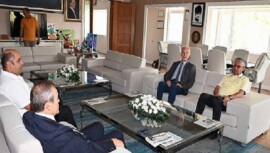Başkan Topaloğlu, ATSO Başkanı Hacısüleyman ile bir araya geldi
