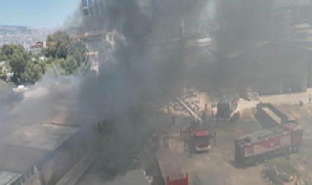 Bayraklı’daki yangın büyümeden denetim altına alındı