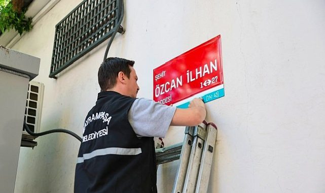 Bayrampaşa Belediyesi’nden şehit Özcan İlhan’a anlamlı vefa