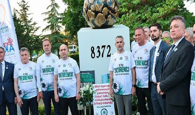 Bayrampaşa’da Srebrenitsa şehitleri için manalı yürüyüş