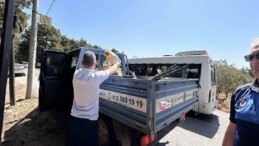 Bornova’da görsel kirliliğe zabıta freni