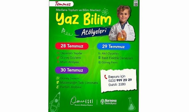 Bornova’da Yaz Tatili bilimle renkleniyor