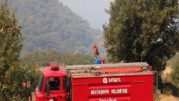 Büyükşehir grupları orman yangınına müdahale ediyor