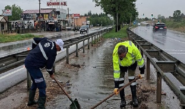 Büyükşehir kuvvetli sağanak imtihanını muvaffakiyetle geçti