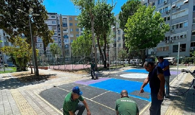Çocuklar istedi, Lider Keyifli yaptı: O park voleybol alanına kavuştu