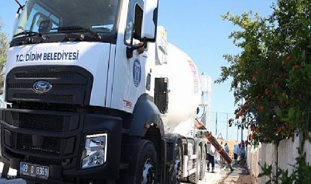 Didim Belediyesi’nin Yeni Beton Mikseri Misyon Başında
