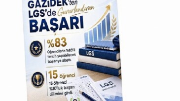 GAZİDEK öğrencilerinden LGS’de yüzde 83 muvaffakiyet