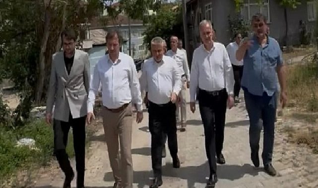 İnegöl Belediyesi Kırsalda Üst Yapı Atılımını Sürdürüyor