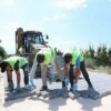 İnegöl Belediyesi’nin Kırsalda Parke Taş Uygulamaları Devam Ediyor