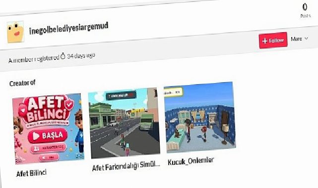 İnegöl Belediyesi’nin Ödüllü Afet Oyunları Erişime Açıldı