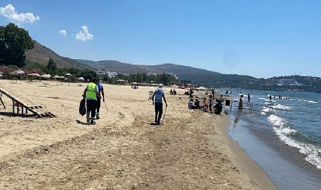 İzmir Büyükşehir Belediyesi iş birliğiyle Efes Selçuk kıyılarında paklık mesaisi devam ediyor