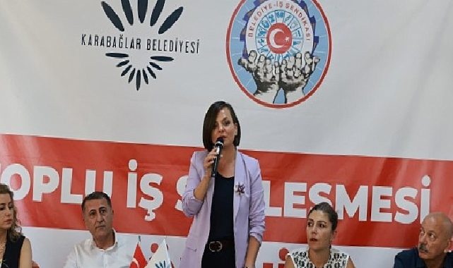 Karabağlar Belediyesi’nde toplu iş sözleşmesi sevinci