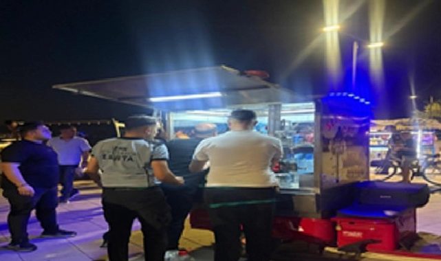 Karantina Parkı’nda müsaadesiz seyyar satışa ortak kontrol