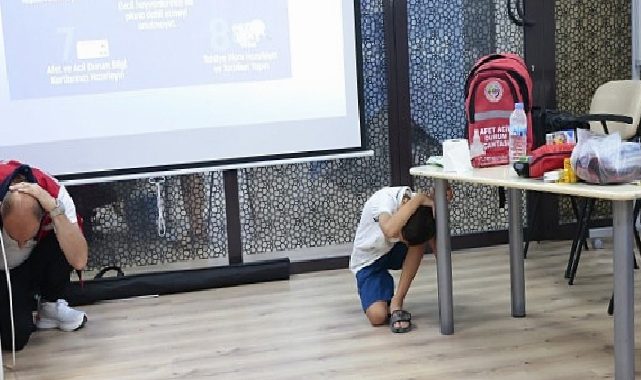 Konaklı çocuklara Afet Farkındalık Atölyesi