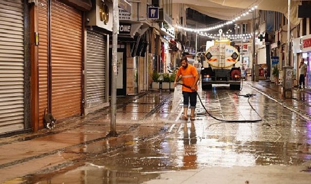 Köpüklü sularla temizlendi…
