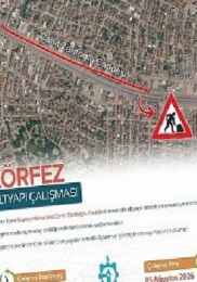 Körfez Cahit Zarifoğlu Caddesi trafiğe kapatılacak