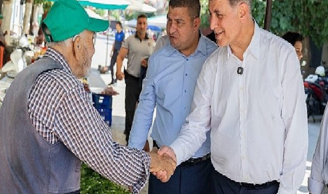 Lider Tugay Tire’de vatandaşlar, üreticiler ve esnafla buluştu