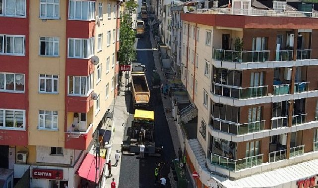 Maltepe’de Asfalt Çalışmaları Sürüyor
