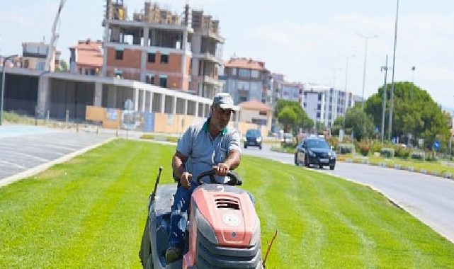 Burhaniye’de Park ve Yeşil Alanlarda Kapsamlı Bakım Çalışmaları Sürüyor