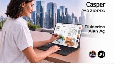 Casper PAD Z10 Pro: Tablet Kadar Taşınabilir, Laptop Kadar Üretken