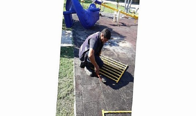 Didim Belediyesi Parklarda Bakım ve Tamir Çalışmalarını Sürdürüyor