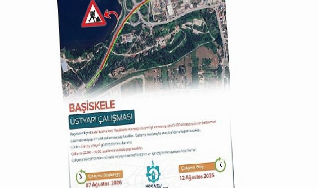 İzmit istikameti trafiğe kapatılacak: Başiskele Kavşağı’nda gece çalışması