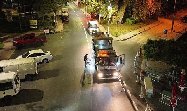 Karamürsel Plaj Yolu Caddesi’ne özel asfalt dokunuşu