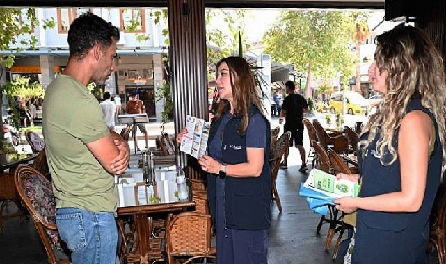 Kemer Belediyesi’nden esnafa sıfır atık bilgilendirmesi