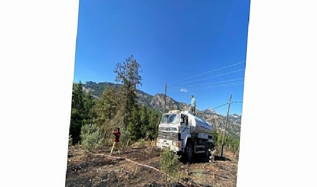 Kemer’de korkutan yangın