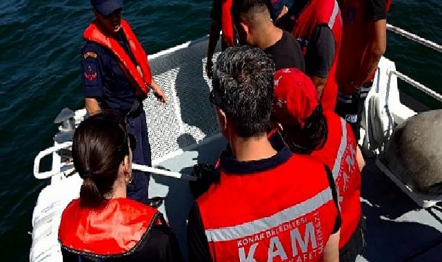 Konak’ın gururu KAM timi can kurtarmak için demir aldı