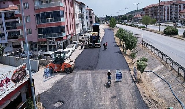 Kula Seyitali Mahallesi’nde Sıcak Asfalt Çalışması Tamamlandı